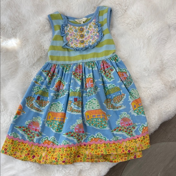 Matilda Jane Other - Matilda Jane Kids Dress with Floral and House Patterns